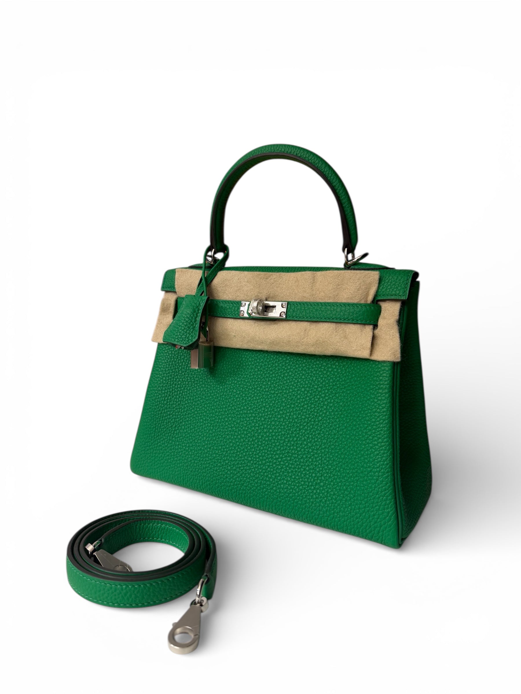 Hermès - Sac Kelly 25 Vert Bambou