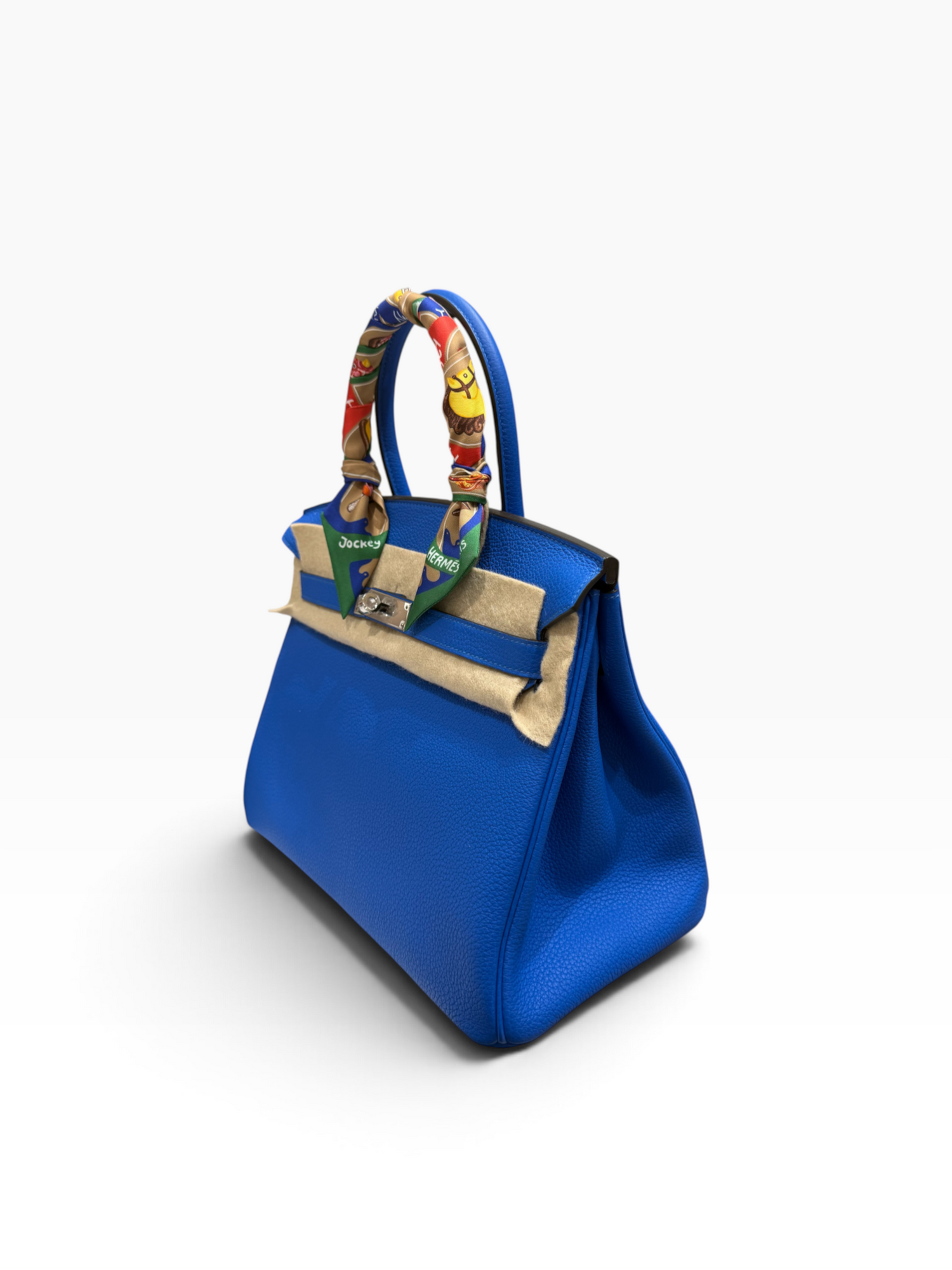 Hermès - Sac Birkin 30 Bleu Hydra PHW