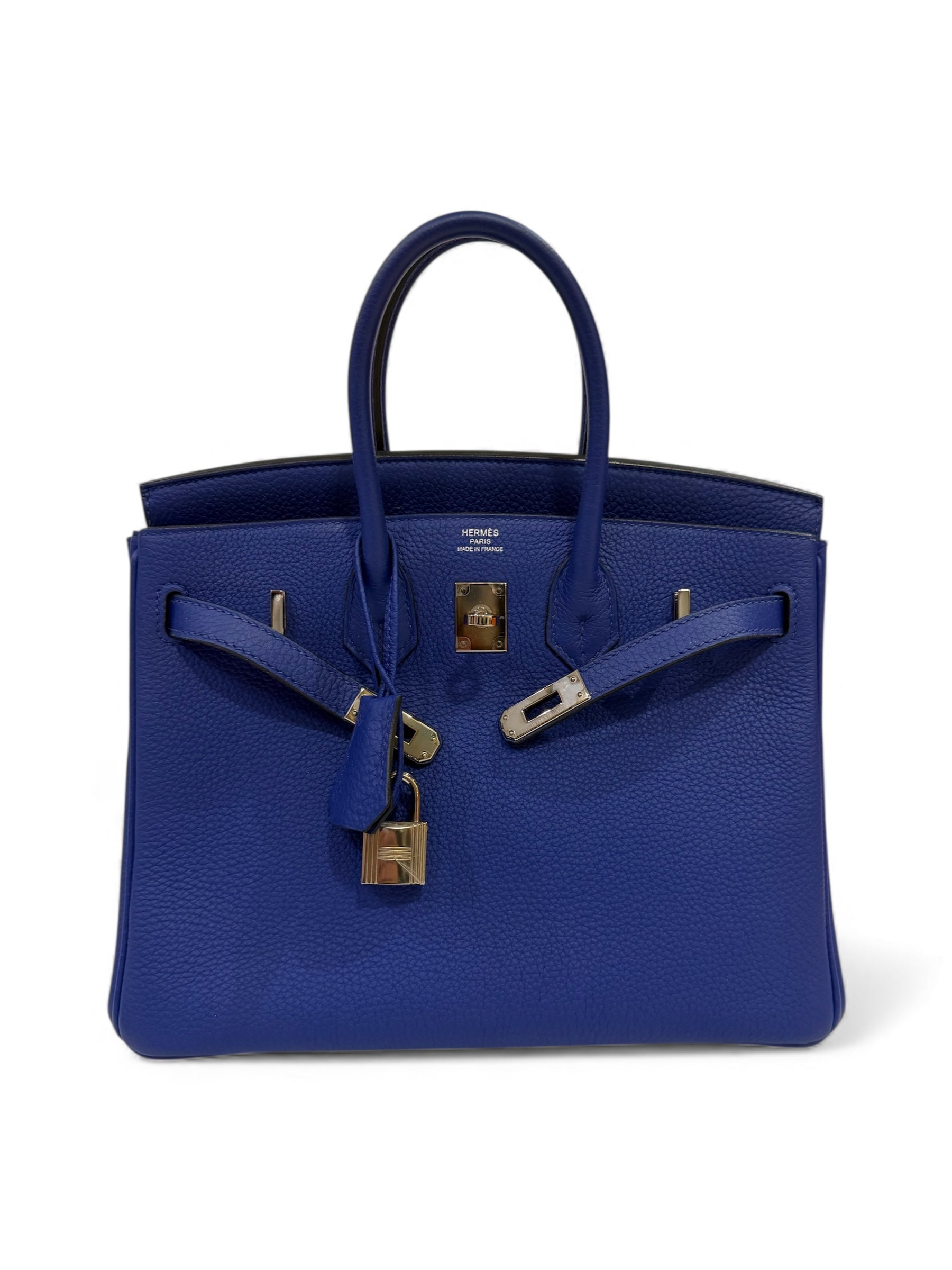 Hermès - Sac Birkin 25 bleu électrique