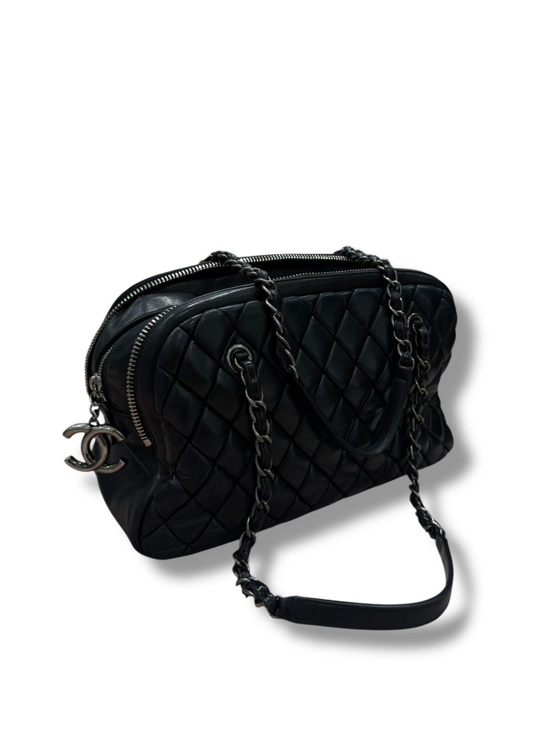 Chanel - Sac Mademoiselle Noir pampilles CC