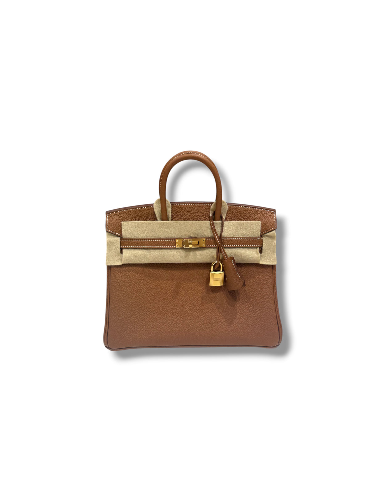 Hermès – Birkin 25 aus Togo-Leder, Gold, GHW