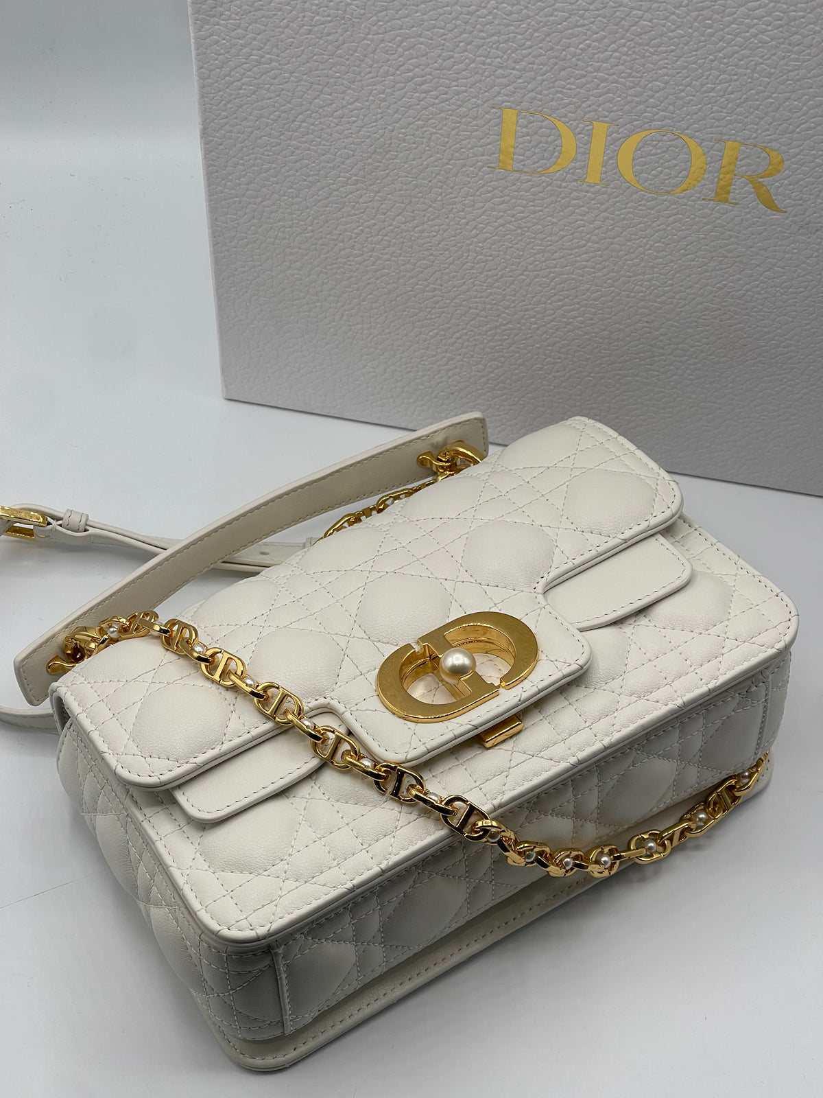 Dior - Dior Jolie Small Top Handle Bag Latte