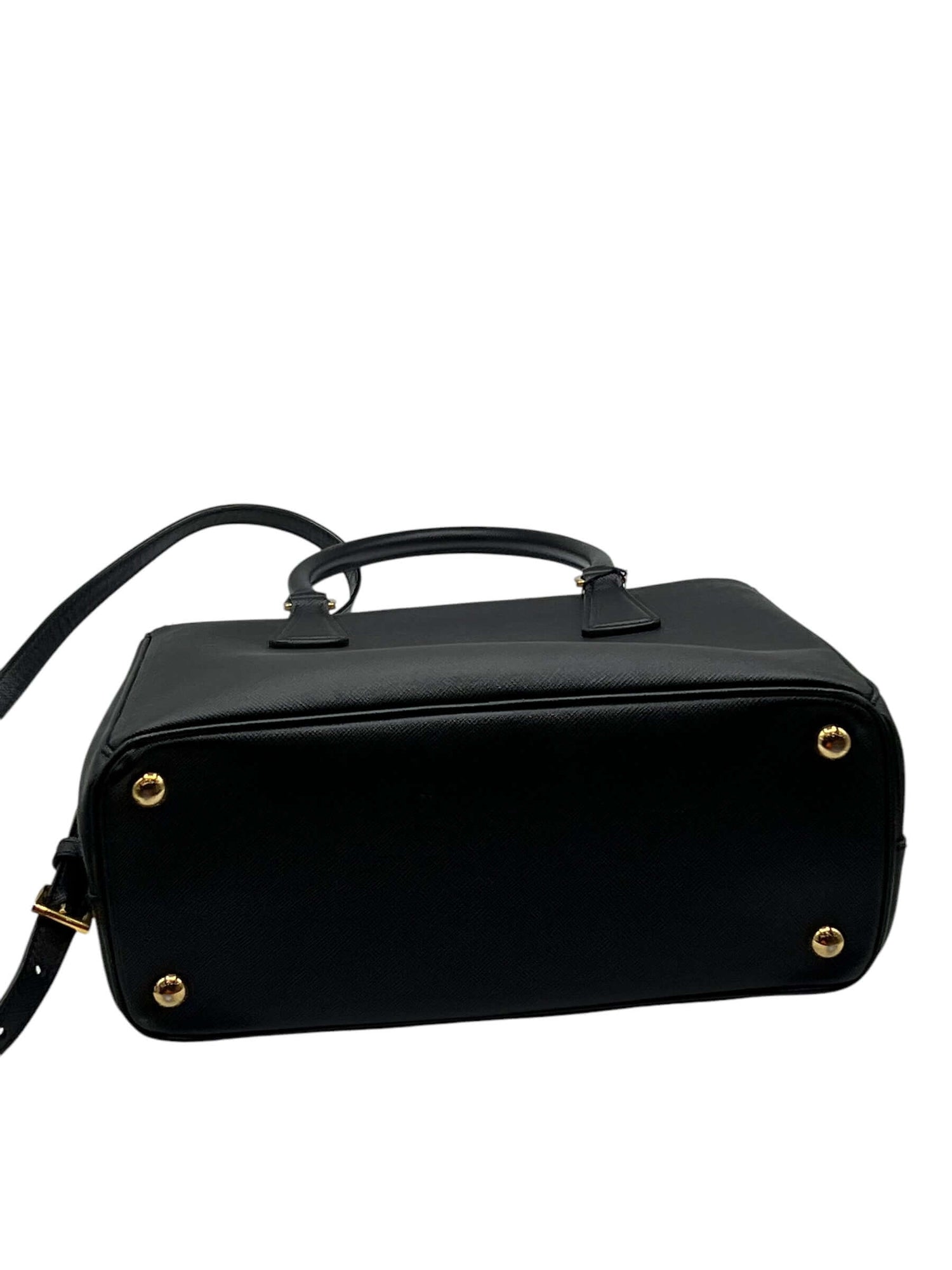 Prada- sac galleria MM cuir saffiano noir