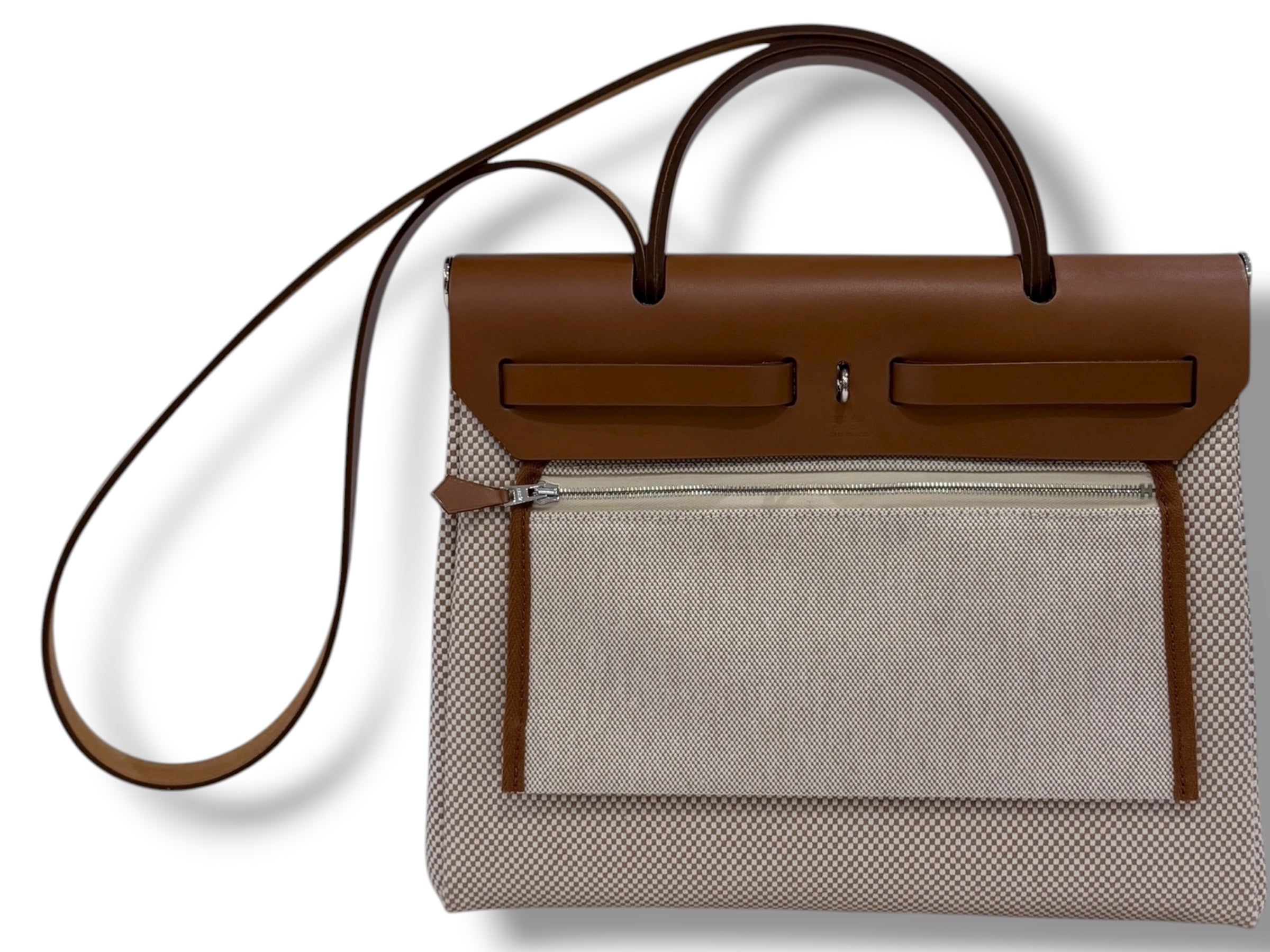 Hermès - Sac Herbag 31 Zip quadrille