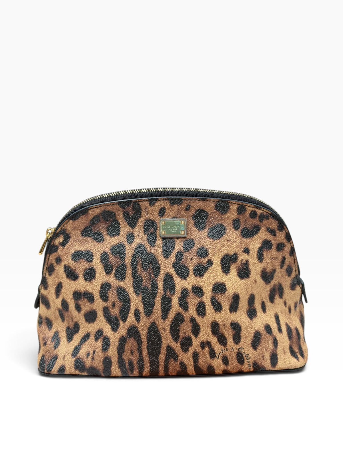 Dolce Gabbana - Pochette maquillage imprimé léopard