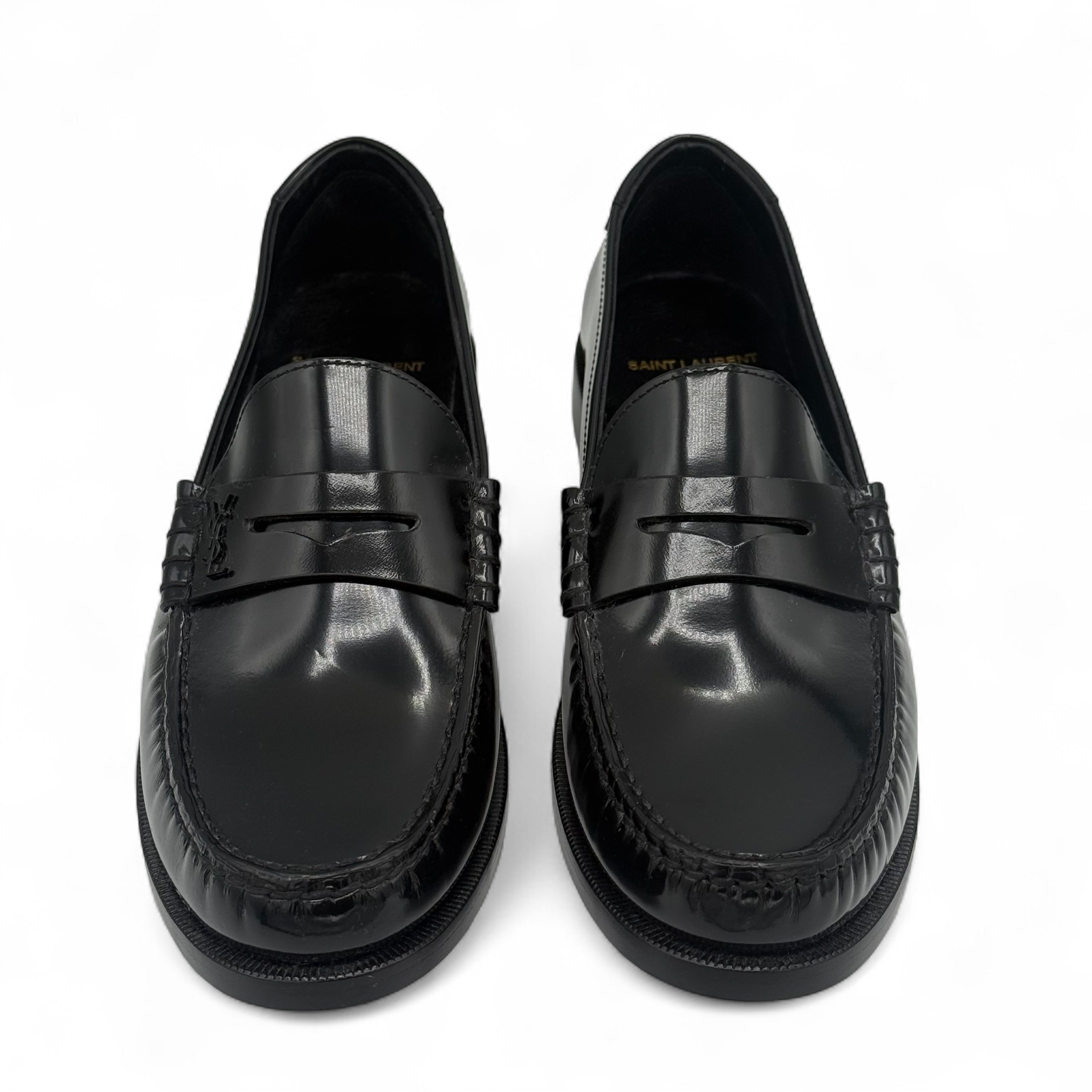 Saint Laurent - Mocassini in pelle nera T.40