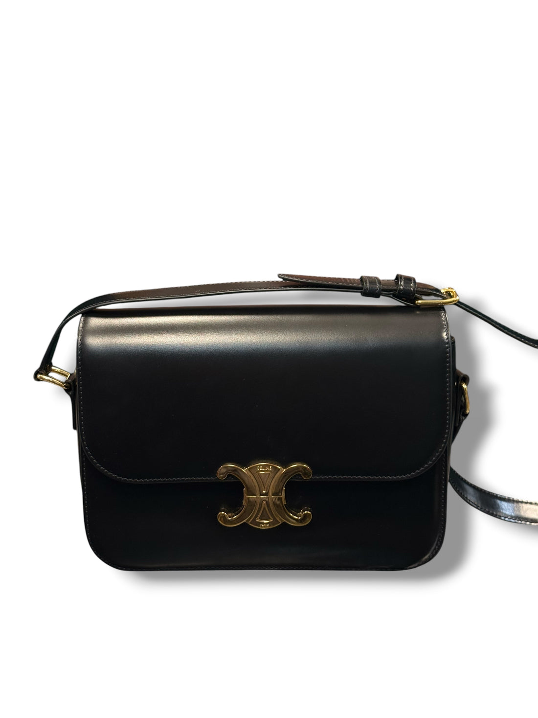 Céline – Klassische Triomphe-Tasche, schwarz