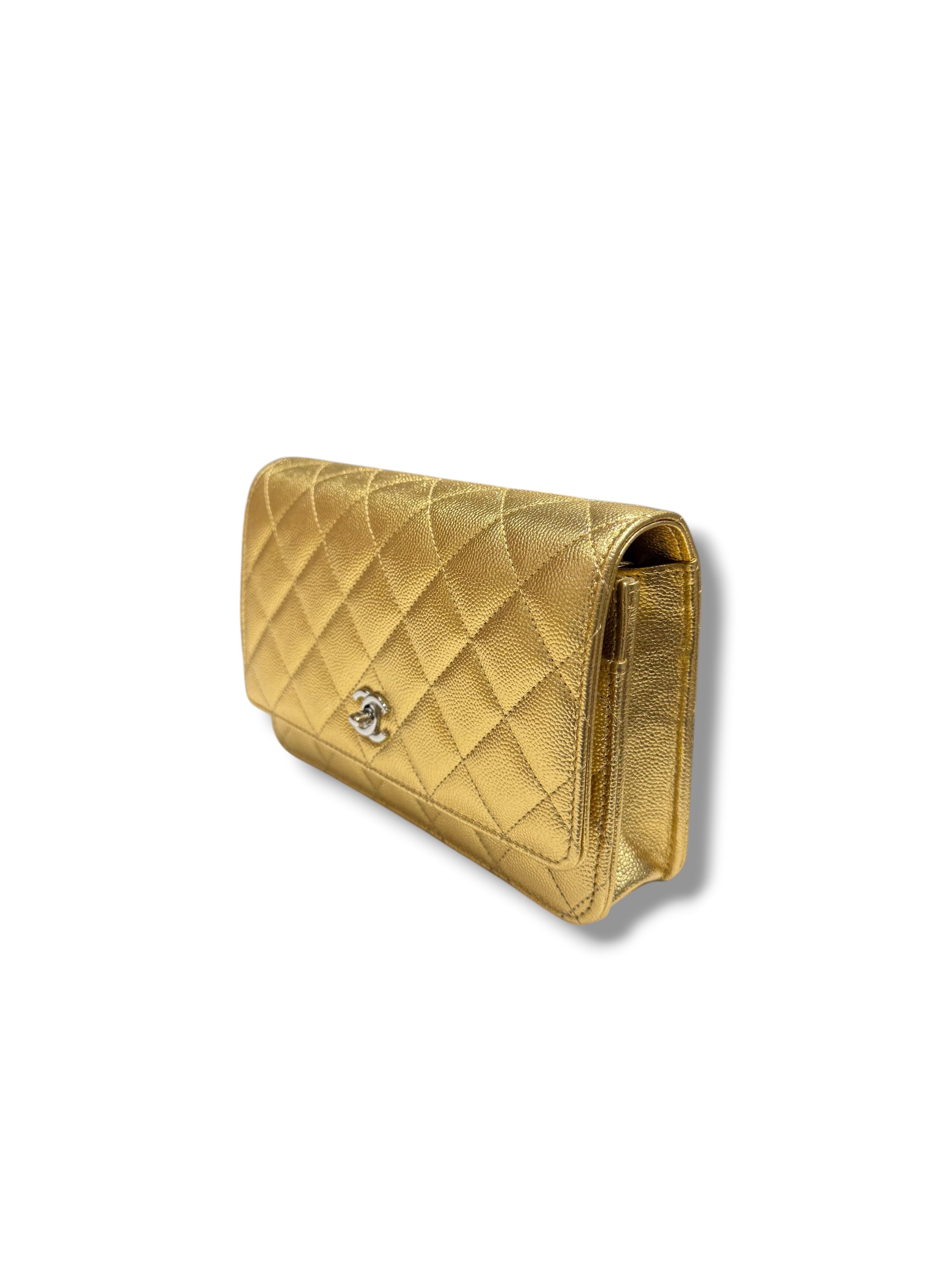 Chanel - Borsa Wallet on Chain, edizione limitata dorata (WOC)