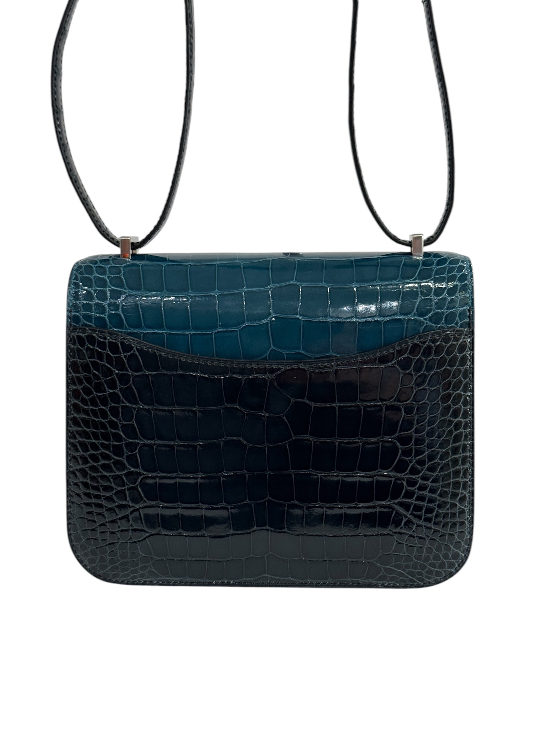 Hermès - Sac Constance III Mini tricolore alligator