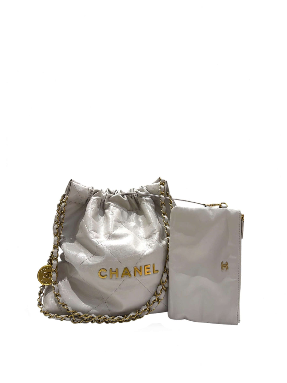 Chanel - Piccola Borsa 22 Grigio Chiaro