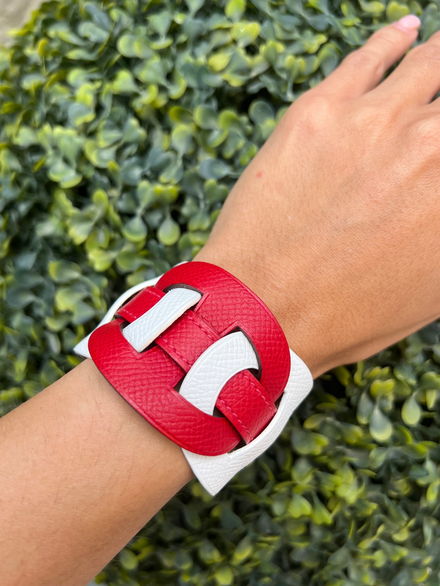 Hermès - Bracelet en cuir Chaîne d’Ancre t.M