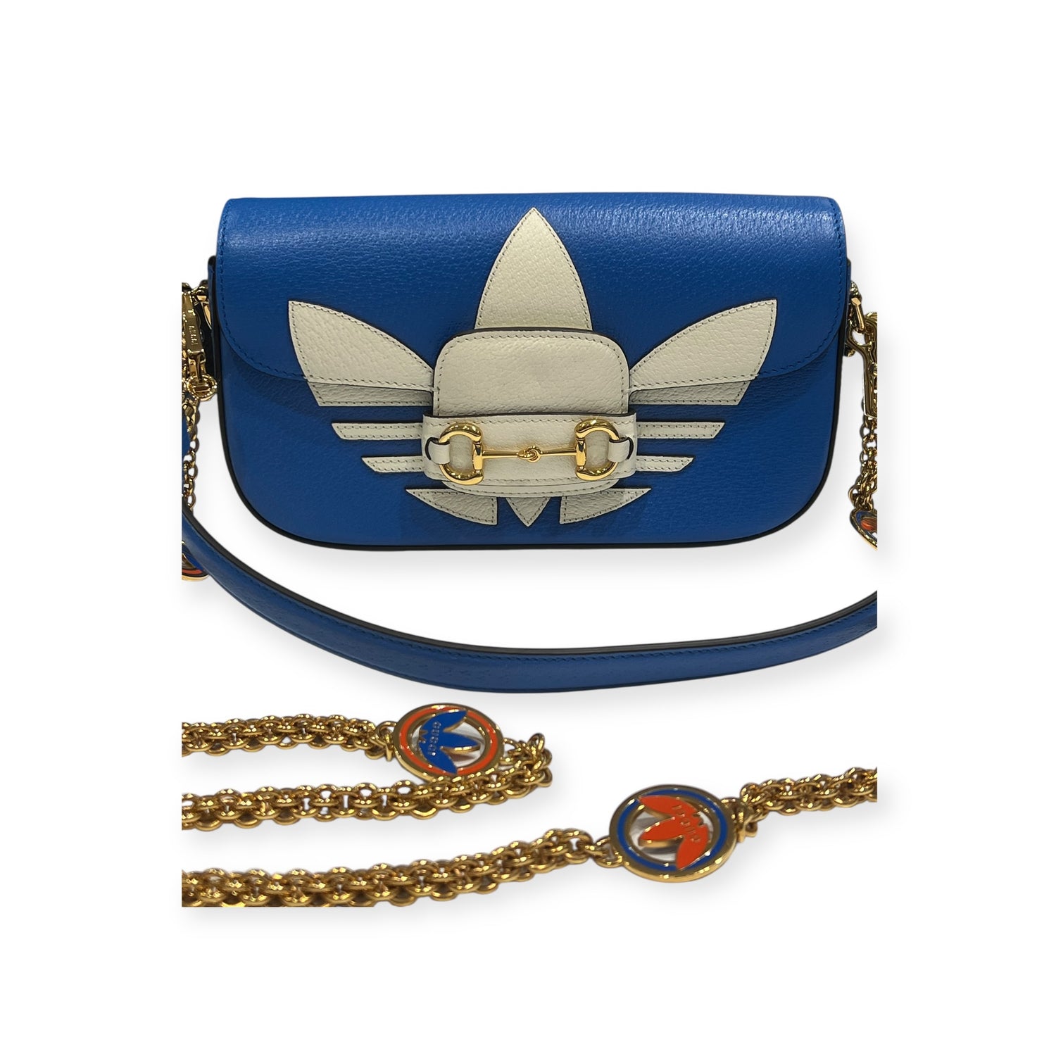 Gucci - Sac Adidas Cuir Bleu Edition Limitée | Les Folies d&