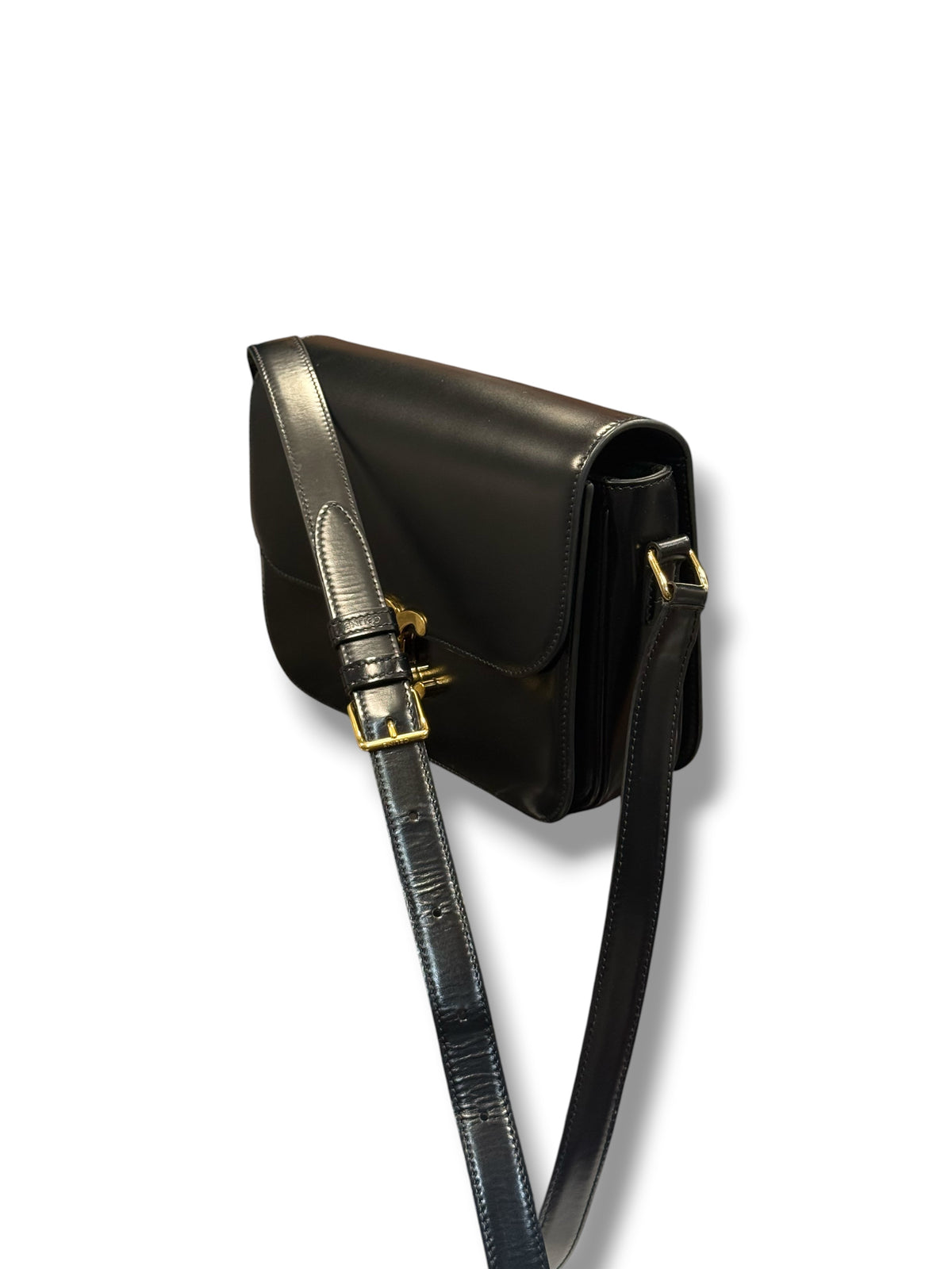 Céline – Klassische Triomphe-Tasche, schwarz
