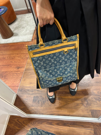 Louis Vuitton – Denim-Einkaufstasche