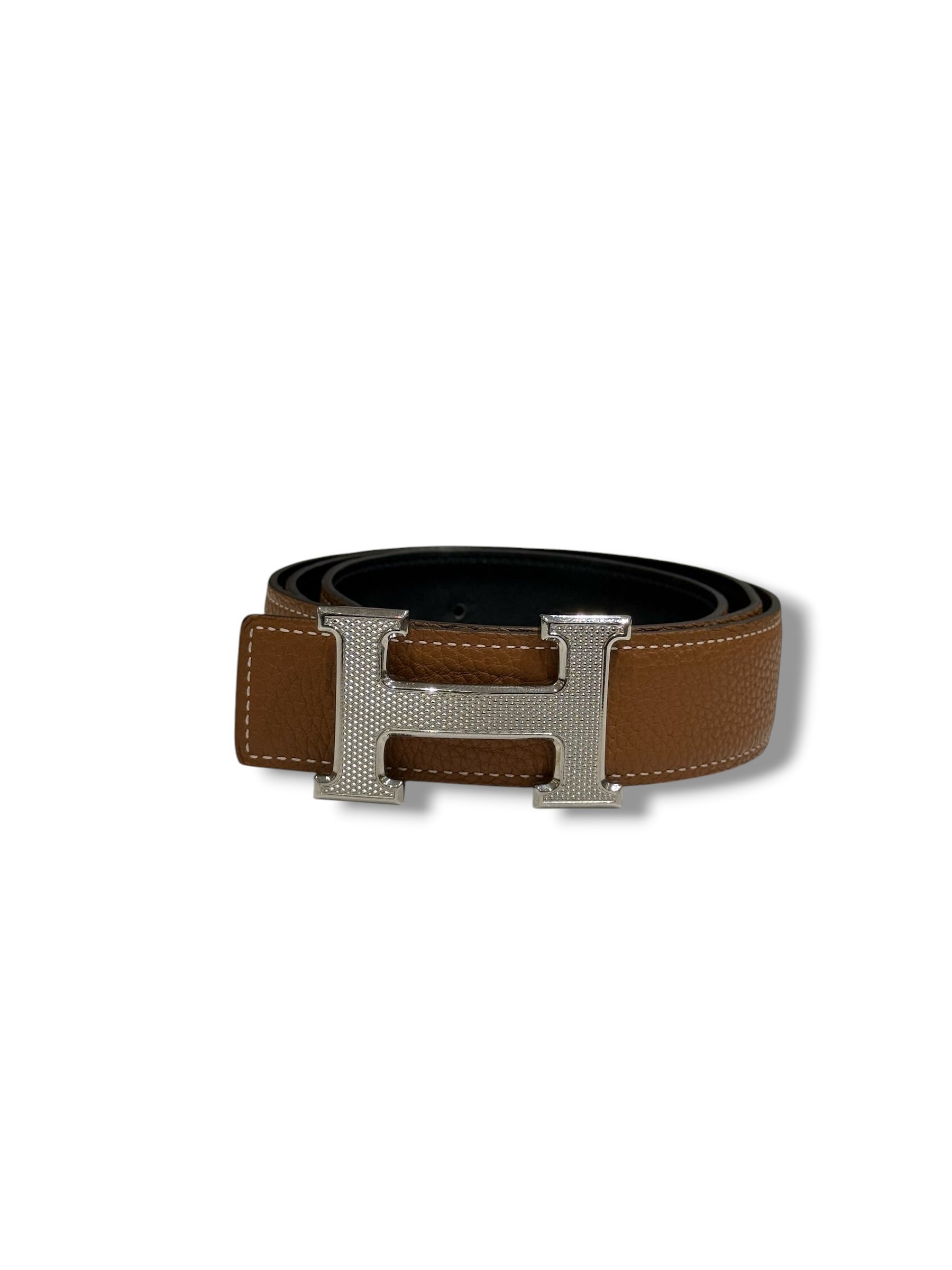 Hermès - Ceinture H édition limitée Noir/Gold T85