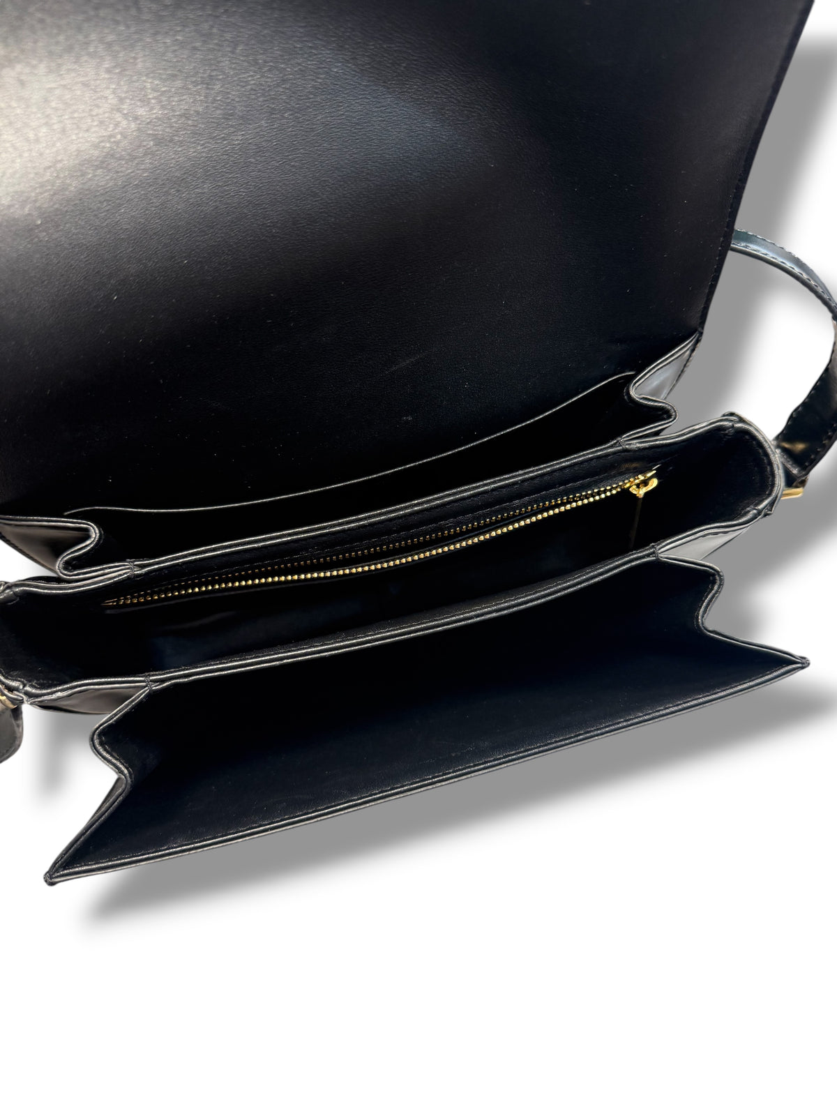 Céline – Klassische Triomphe-Tasche, schwarz