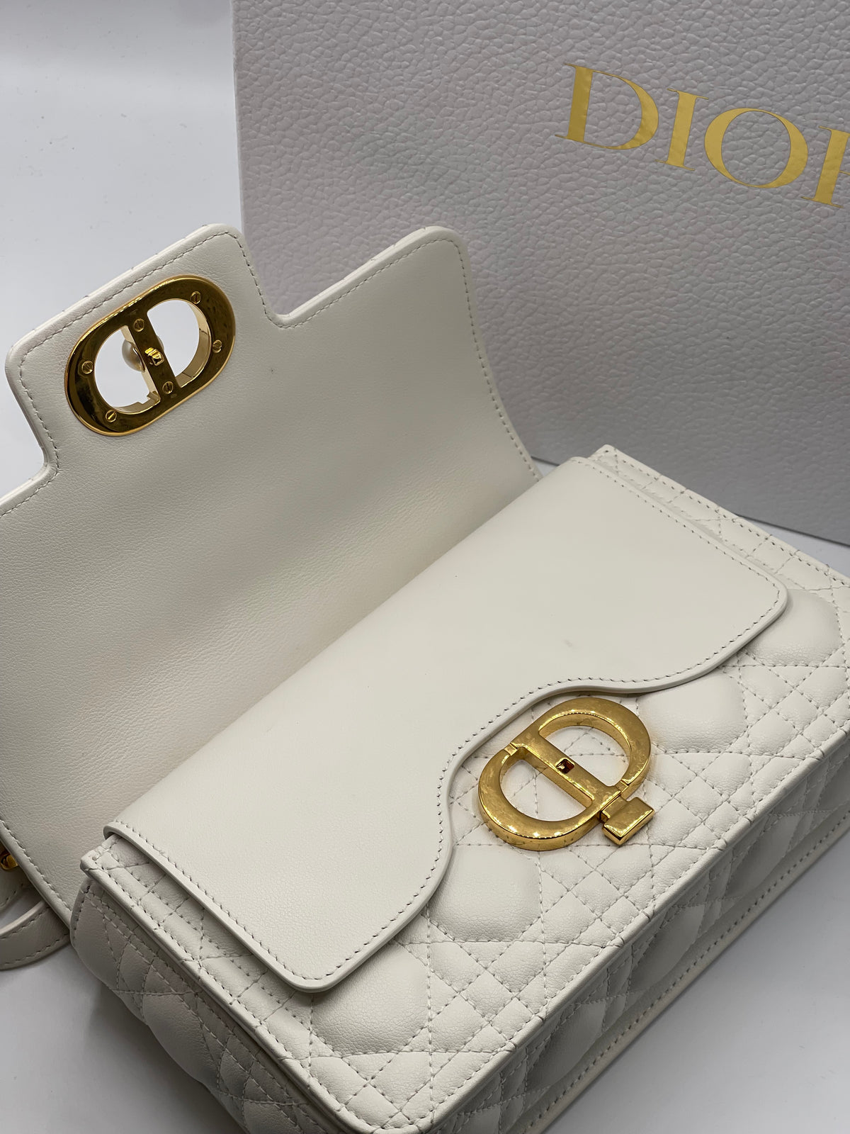 Dior - Dior Jolie Small Top Handle Bag Latte