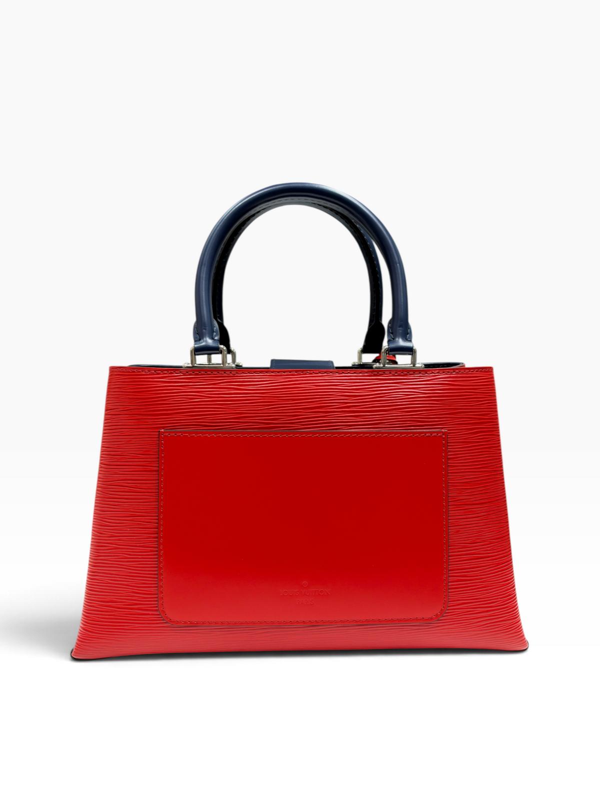 Louis Vuitton - Sac Kleber cuir épi rouge et bleu