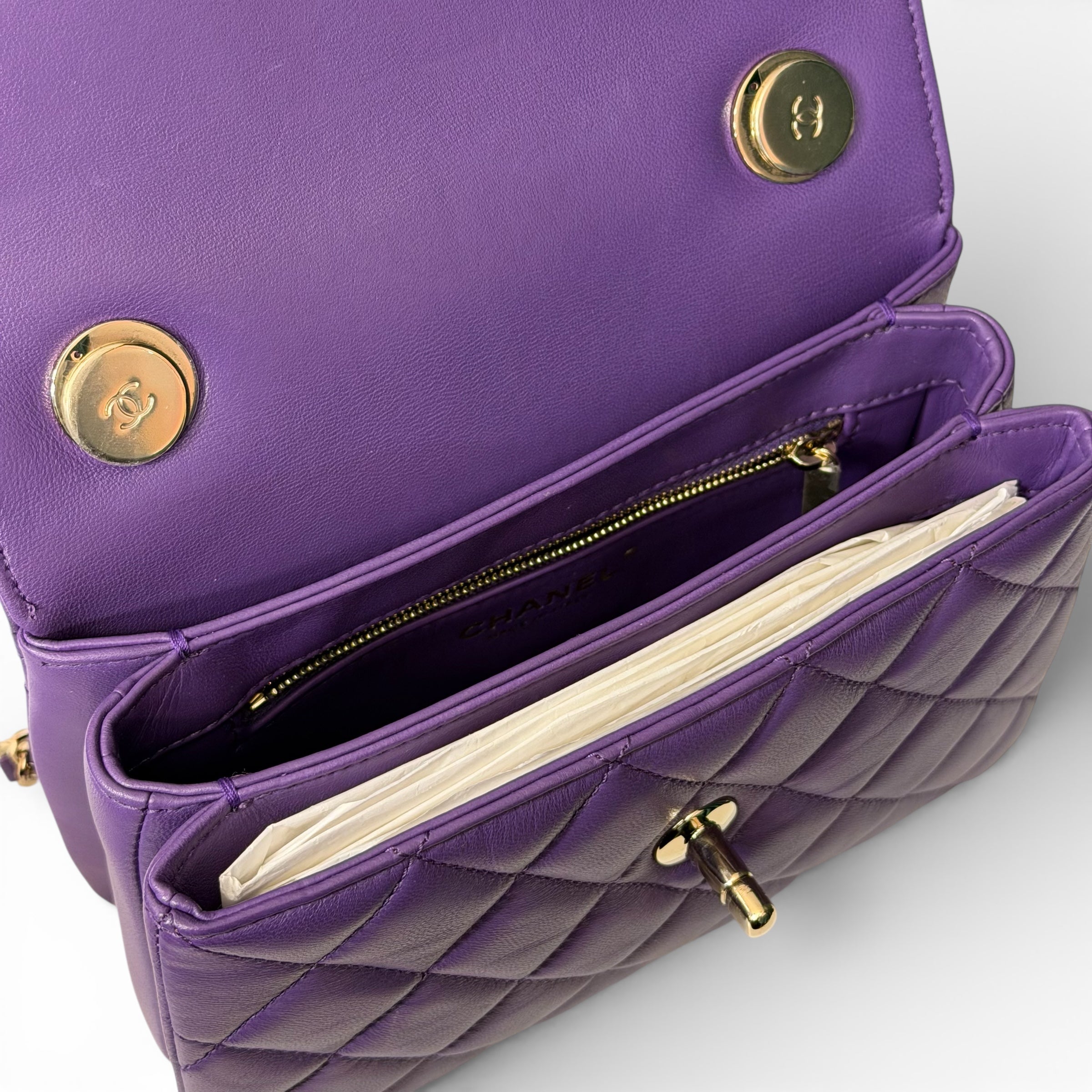 Chanel - Sac Trendy Small Violet | Les Folies d’Eugénie