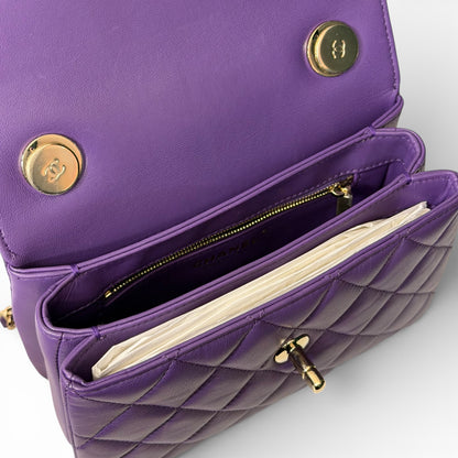Chanel - Sac Trendy Small Violet | Les Folies d’Eugénie