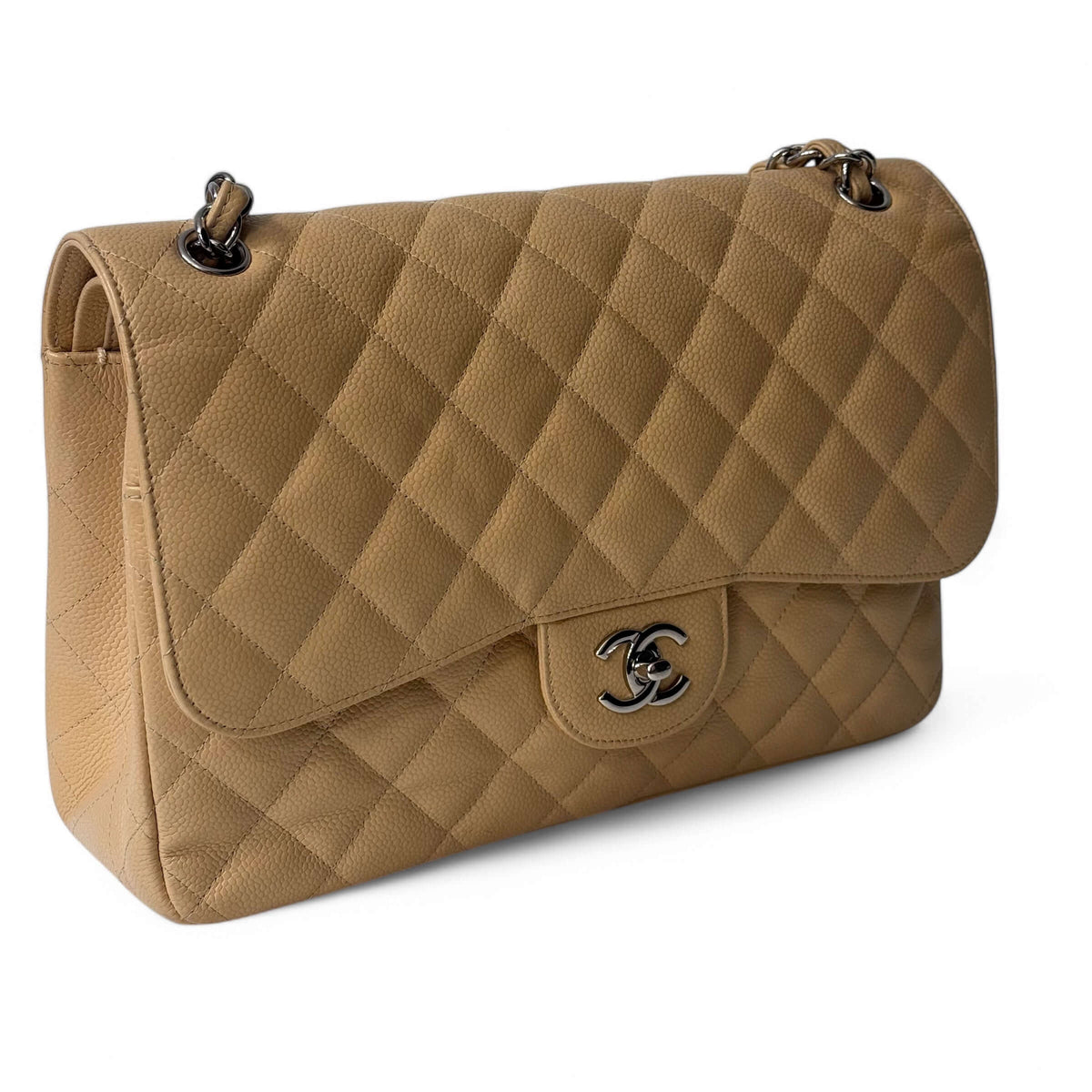 Chanel - Borsa Jumbo beige