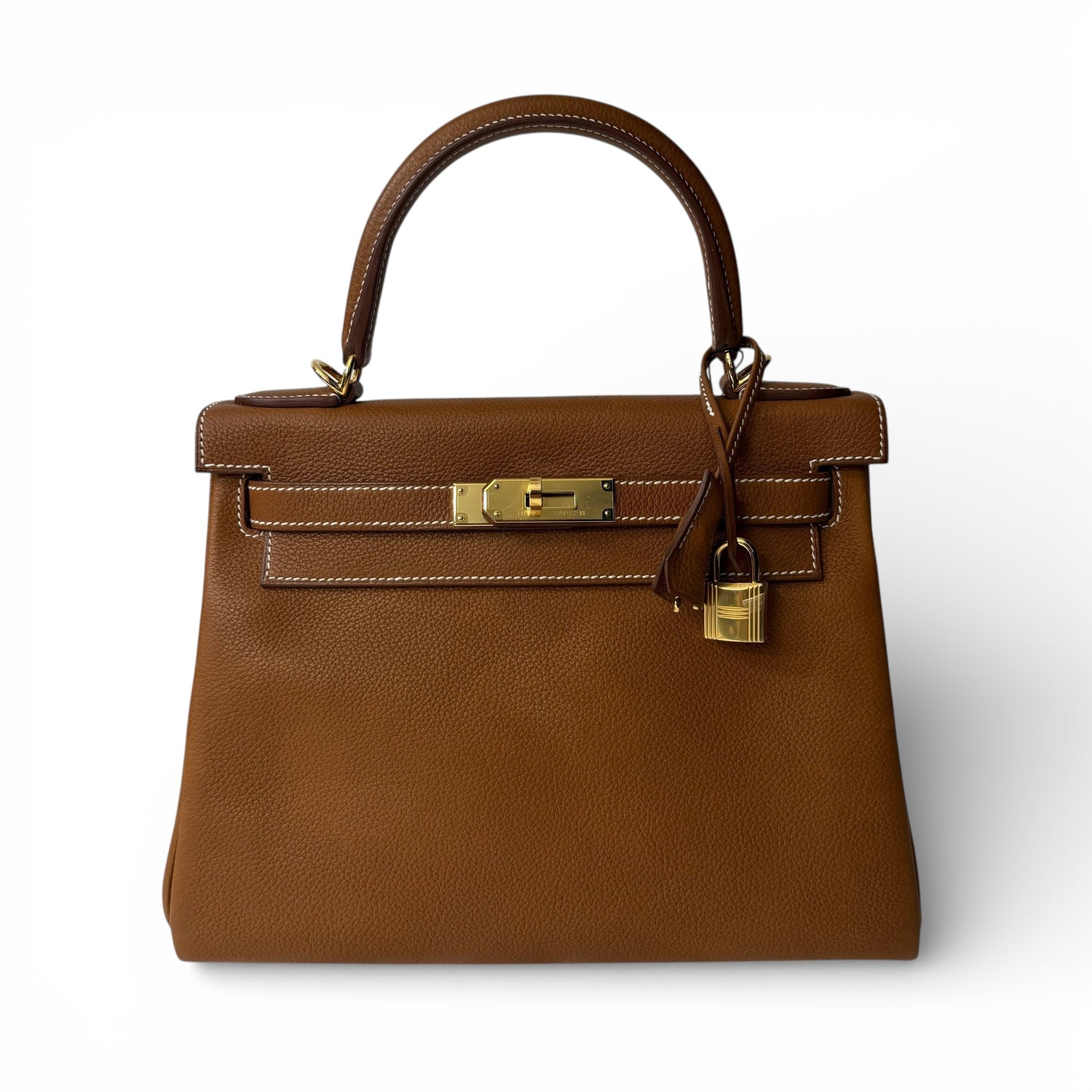 Hermès - Sac Kelly 28 Fauve | Les Folies d’Eugénie