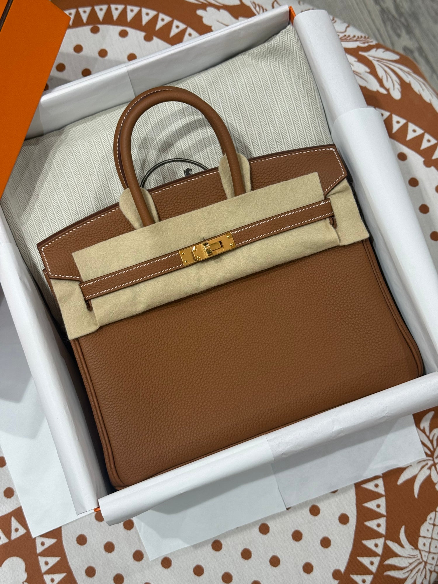 Hermès Birkin 25 Togo Gold