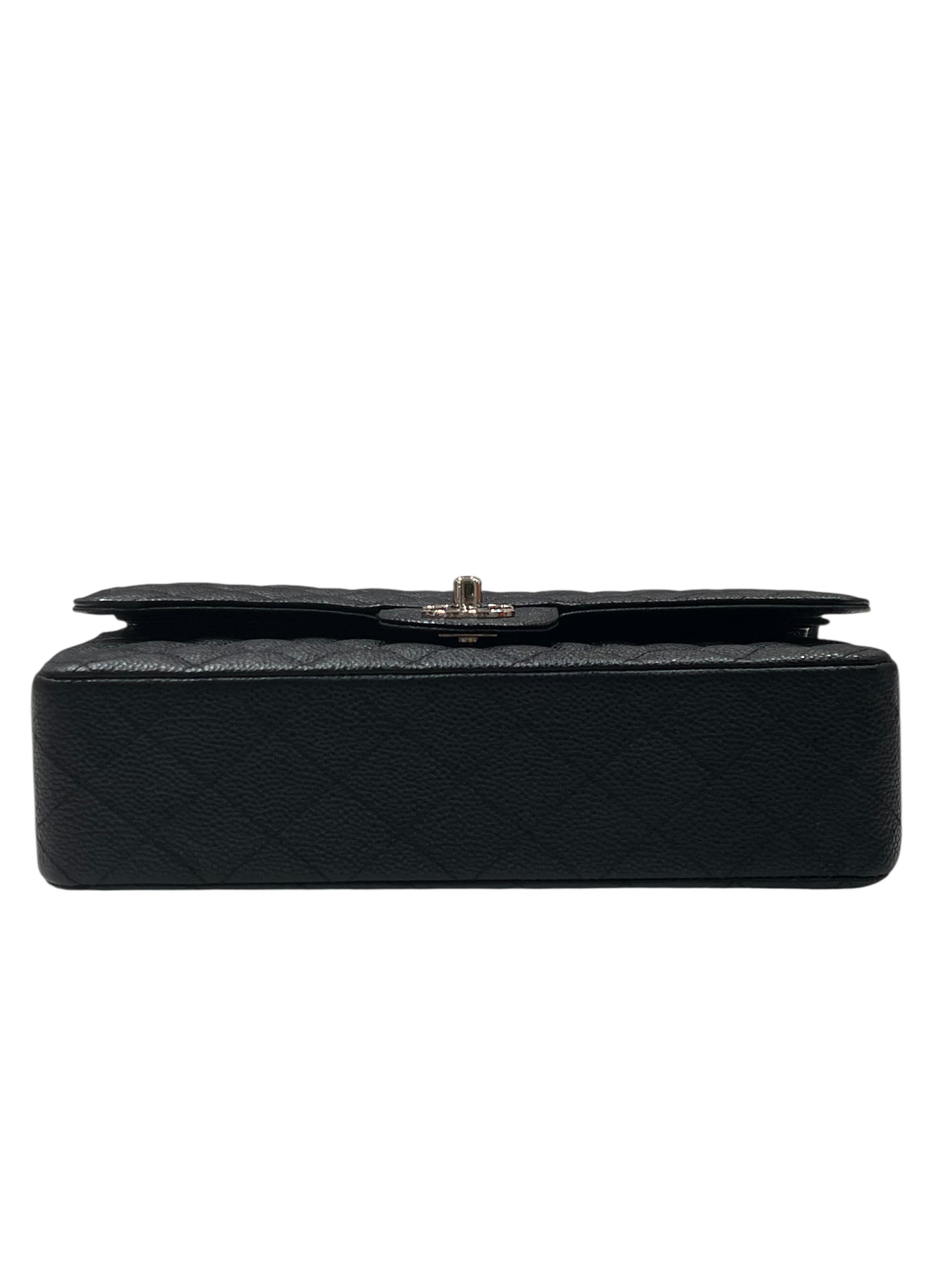 Chanel - Sac classique 11.12 timeless médium cuir caviar noir
