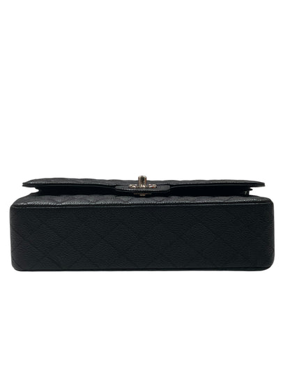 Chanel - Sac classique 11.12 timeless médium cuir caviar noir