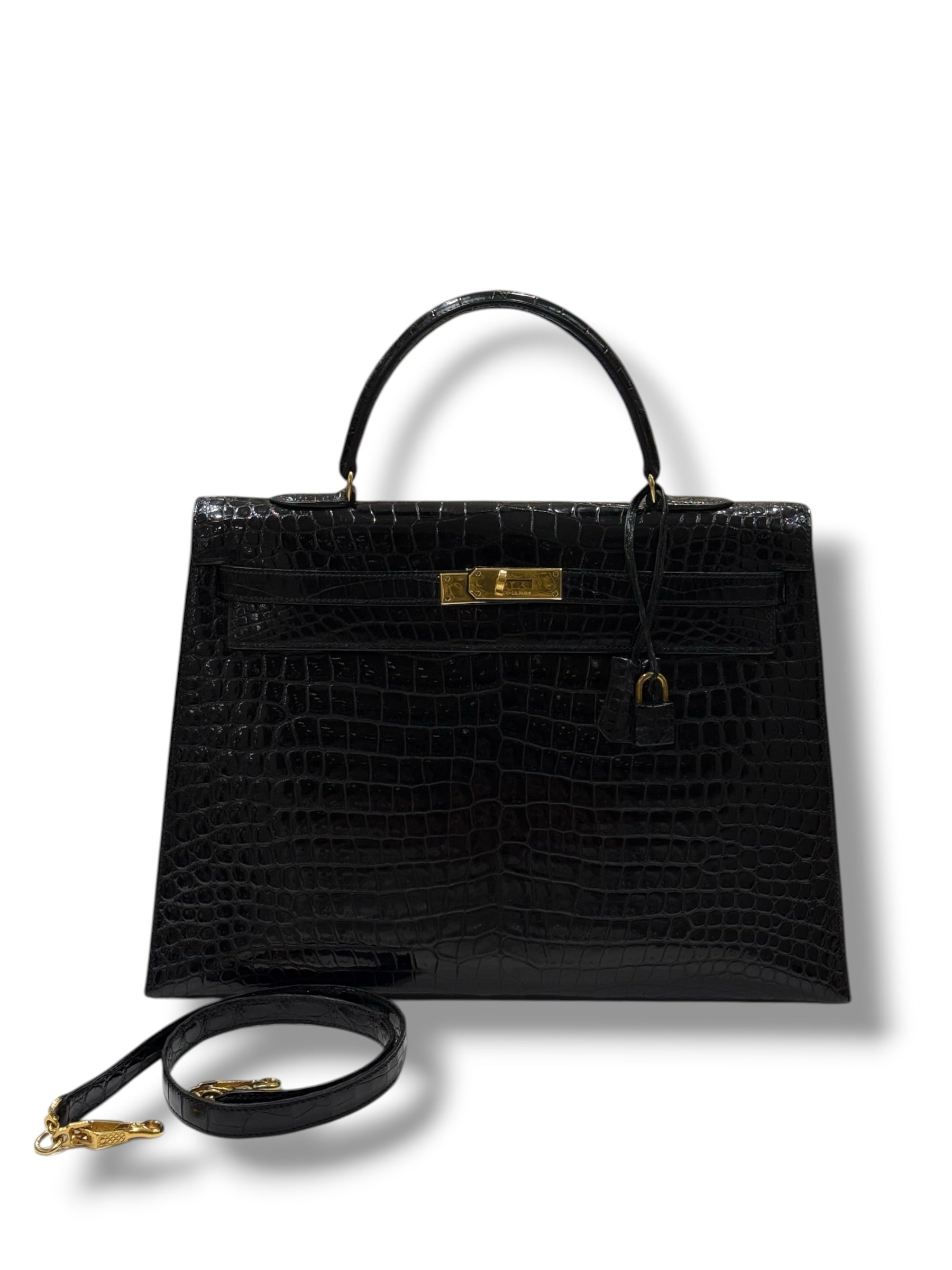 Hermès - Borsa Kelly 35 in alligatore vintage 1977