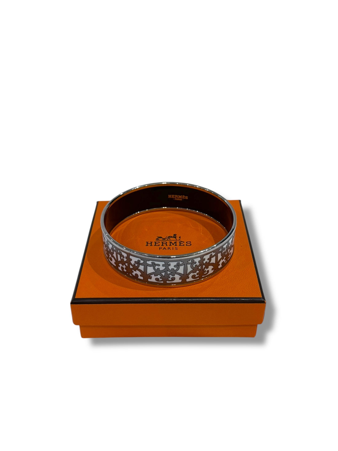 Hermès - Bracelet jonc émail imprimé