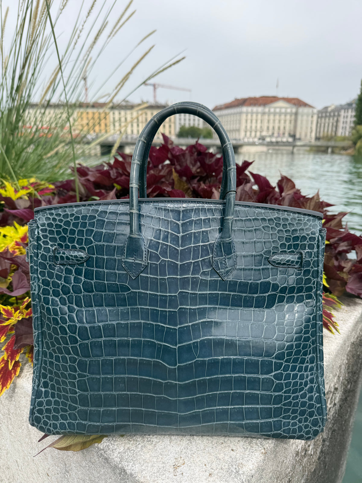 Hermès - Sac Birkin 35 porosus Colvert
