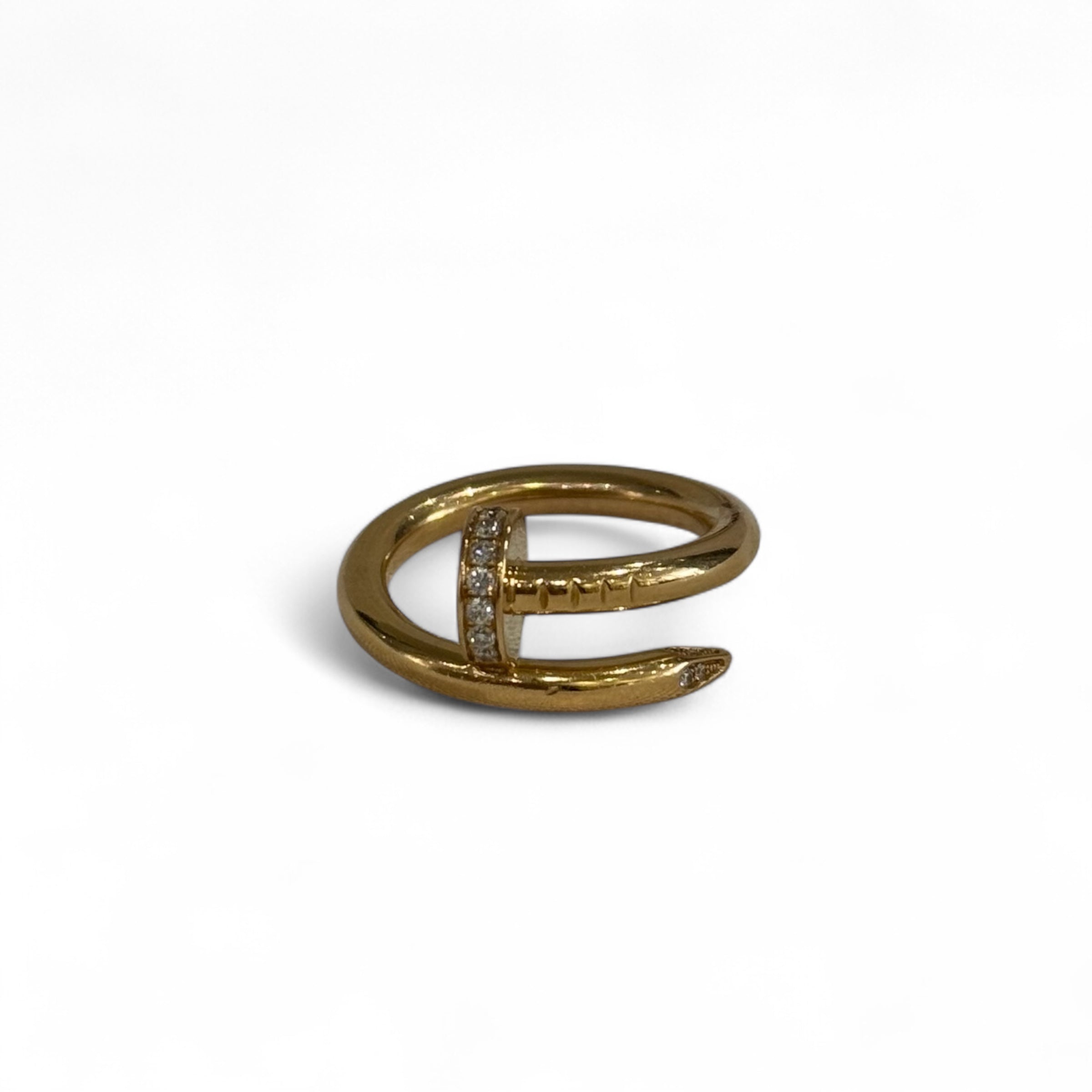 Cartier - Juste un Clou classic model ring with diamonds, size 49