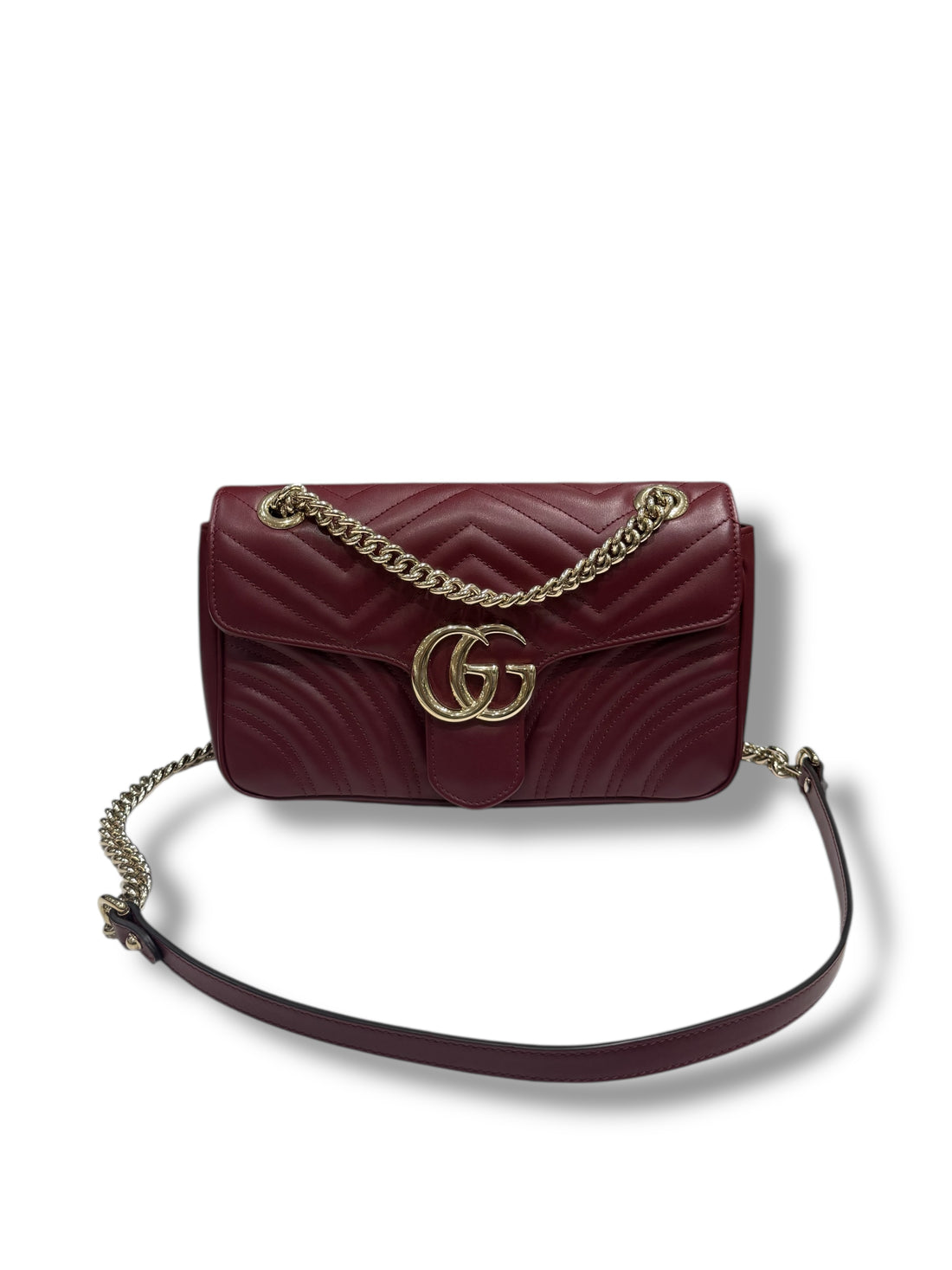 Gucci - Sac GG Marmont MM Bordeaux