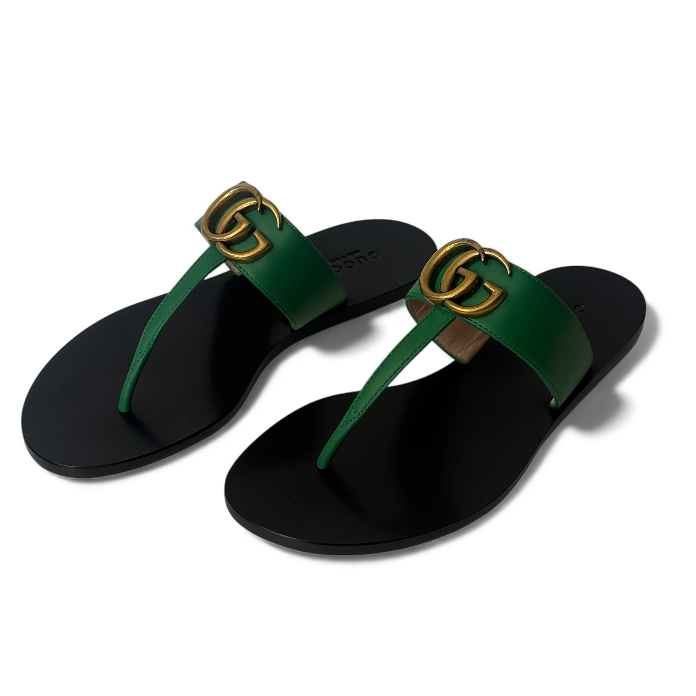 Gucci - Sandales Marmont vertes T.34.5