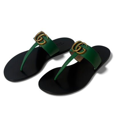 Gucci - Sandales Marmont vertes T.34.5