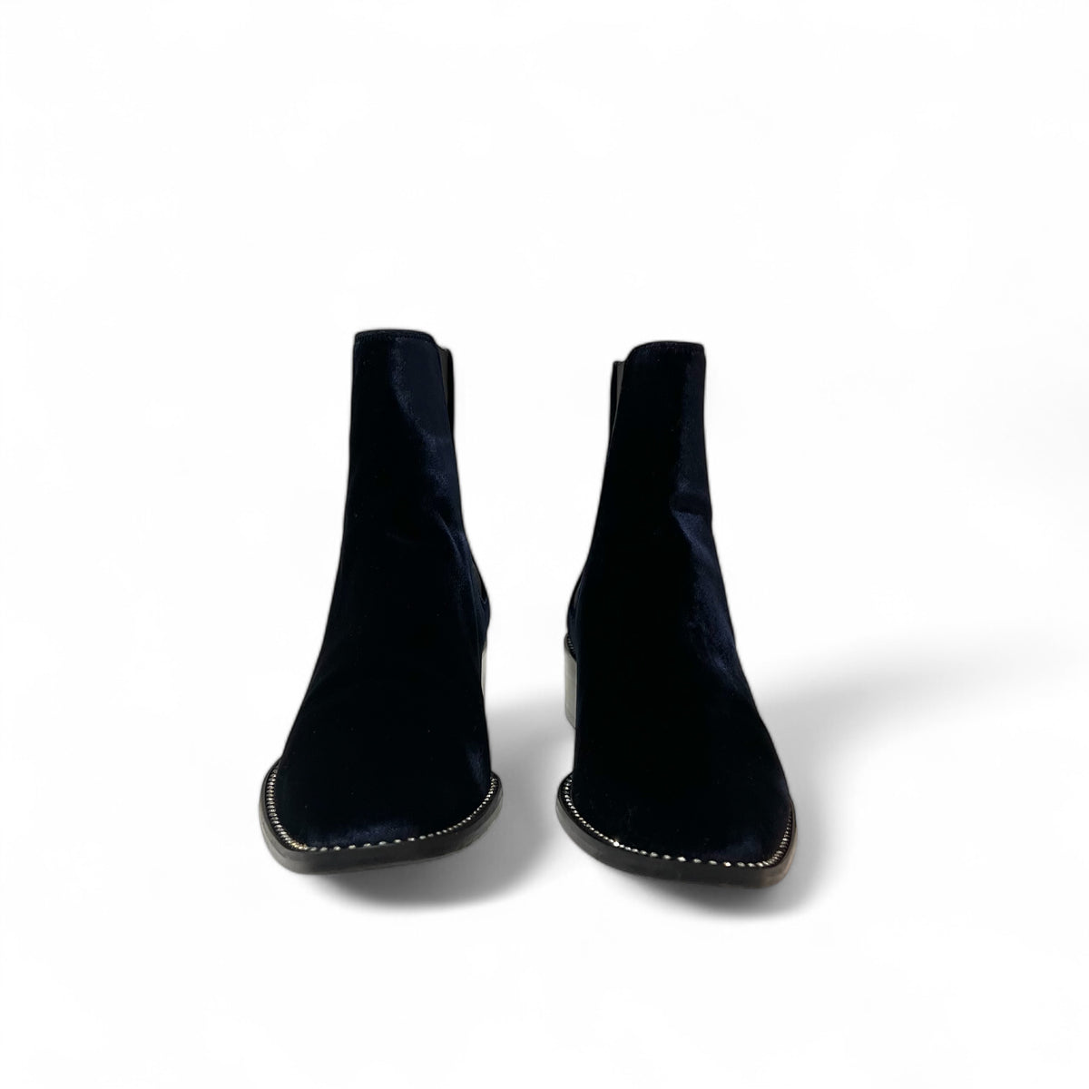 Christian Dior - Stivaletti in velluto blu notte T38.5