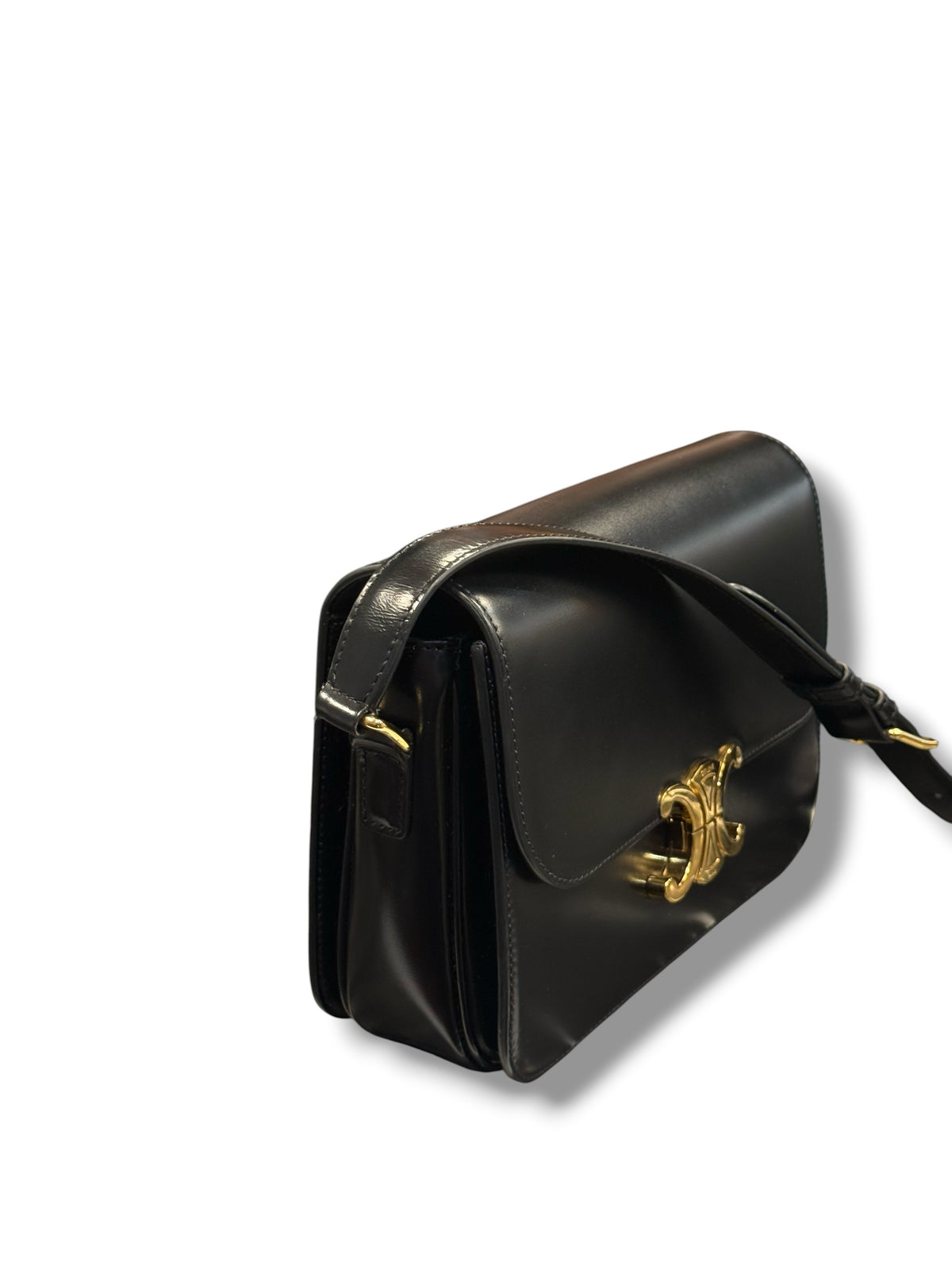 Céline – Klassische Triomphe-Tasche, schwarz