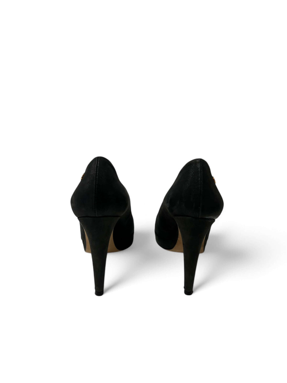Chanel - Goldene Pumps mit runder Spitze