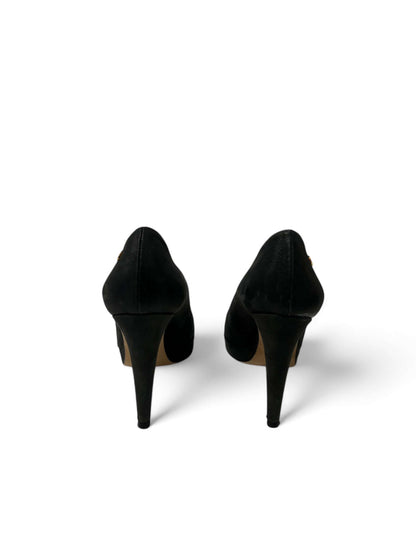 Chanel - Goldene Pumps mit runder Spitze
