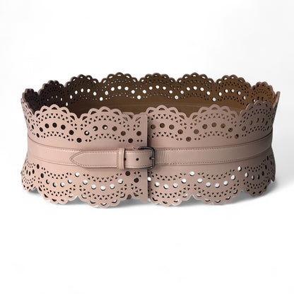 Alaïa - Ceinture large rose