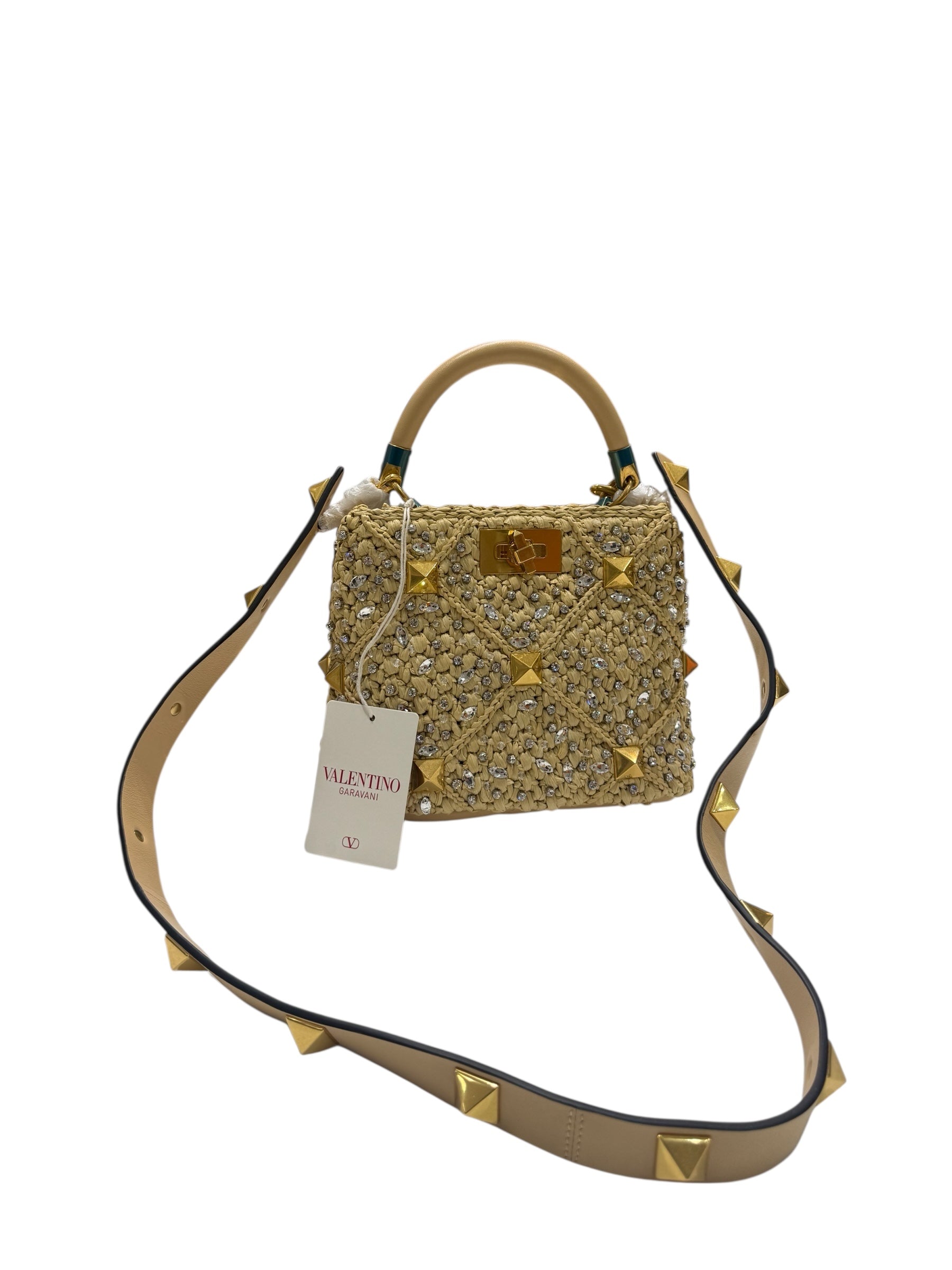 Valentino - Sac Roman Stud Small Crystal Top-Handle