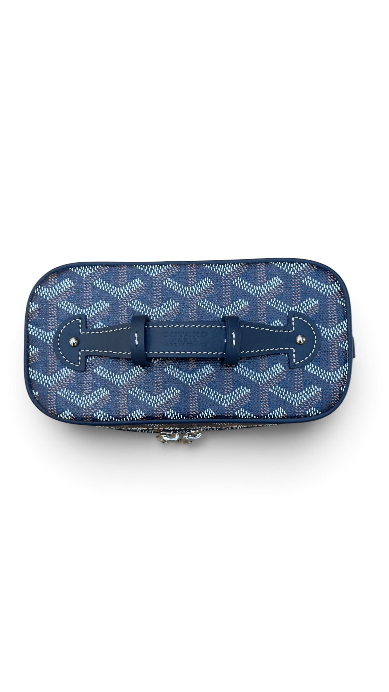 Goyard - Mini vanity toile jacquard bleu