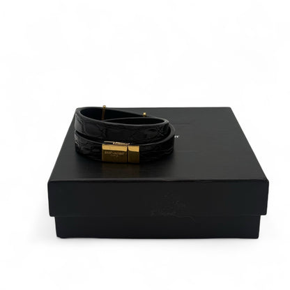 Saint Laurent - Bracelet en alligator