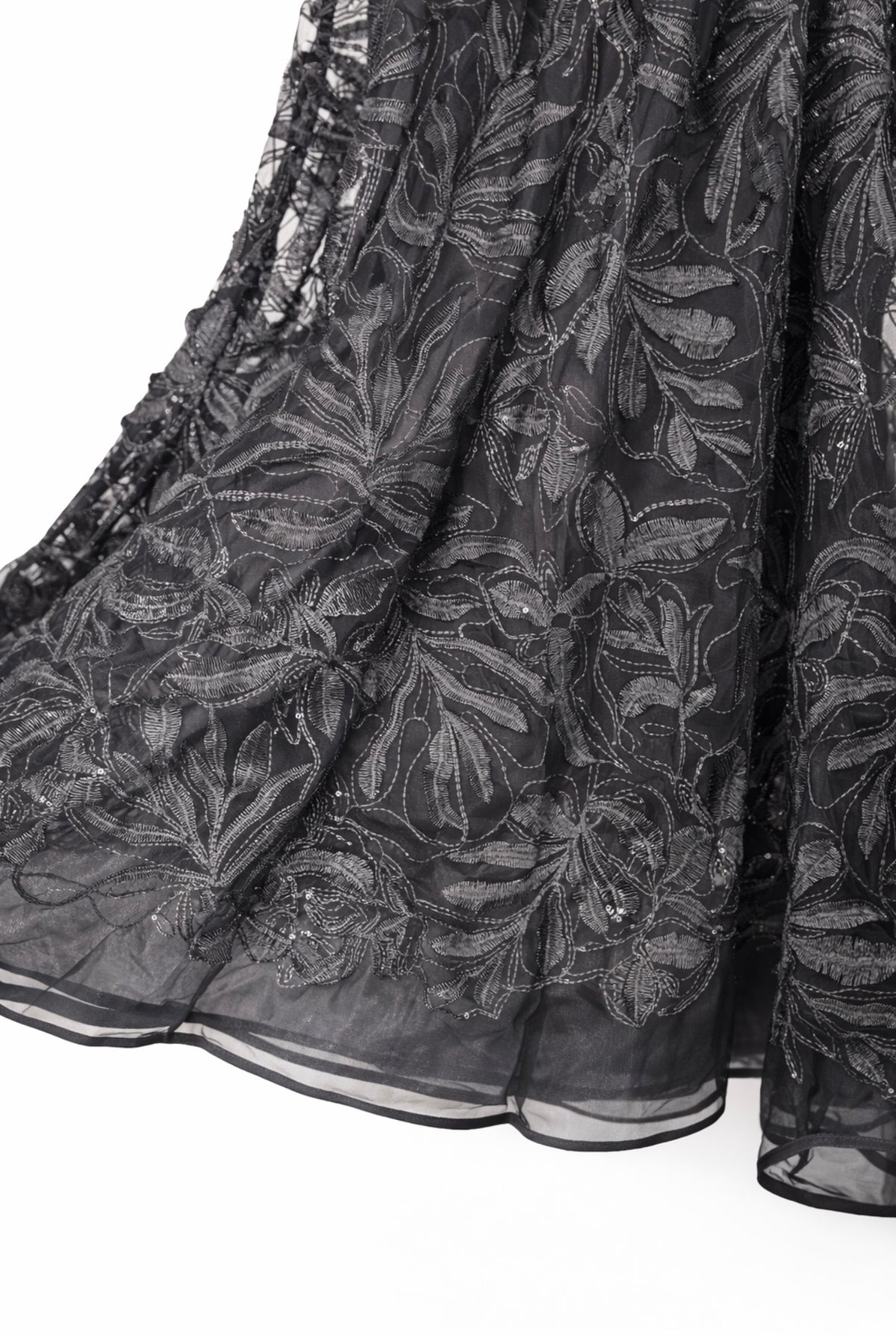 Christian Dior - Abito da sera in tulle ricamato nero