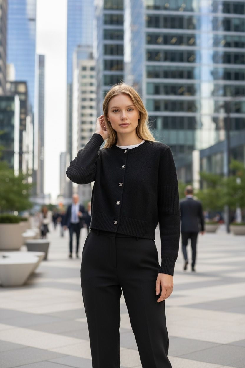 Chanel - Gilet en cachemire t.36