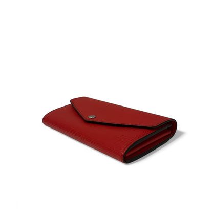 Louis Vuitton - Portefeuille cuir épi rouge