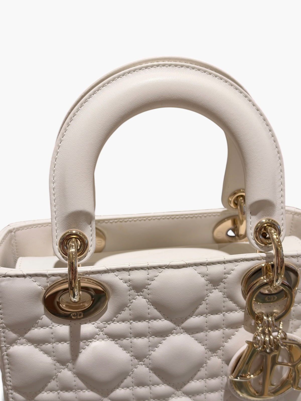 Dior - Sac Lady Dior édition ABC blanc