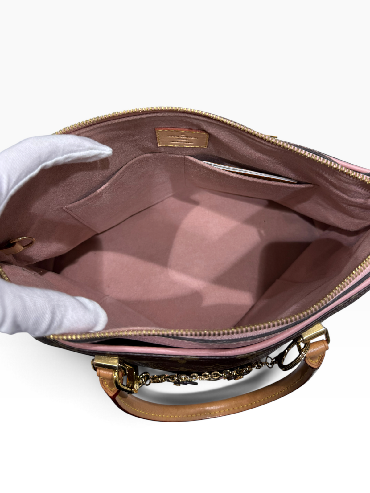 Louis Vuitton - Sac Pallas toile monogramme avec bijou