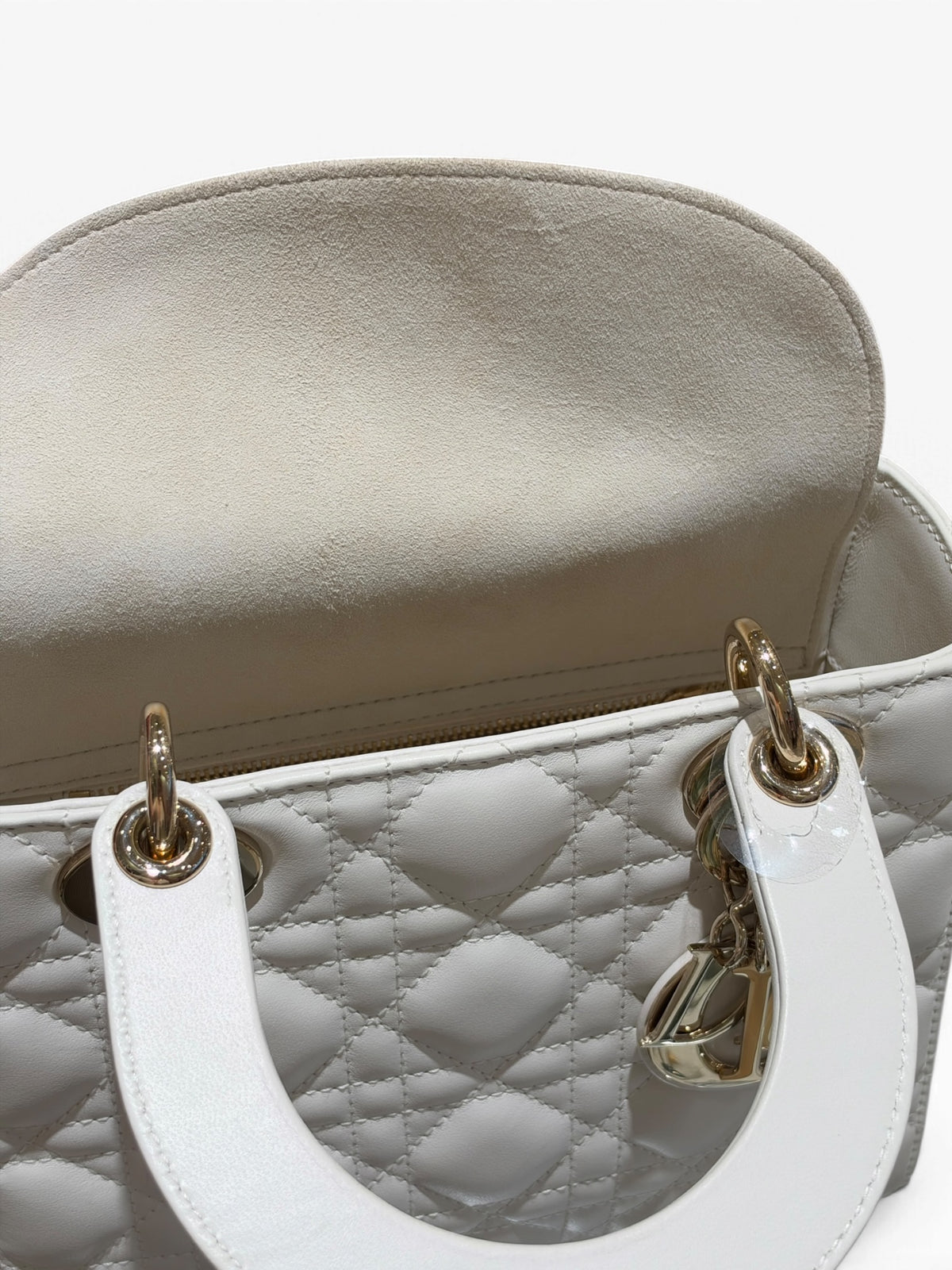 Dior - Sac Lady Dior édition ABC blanc